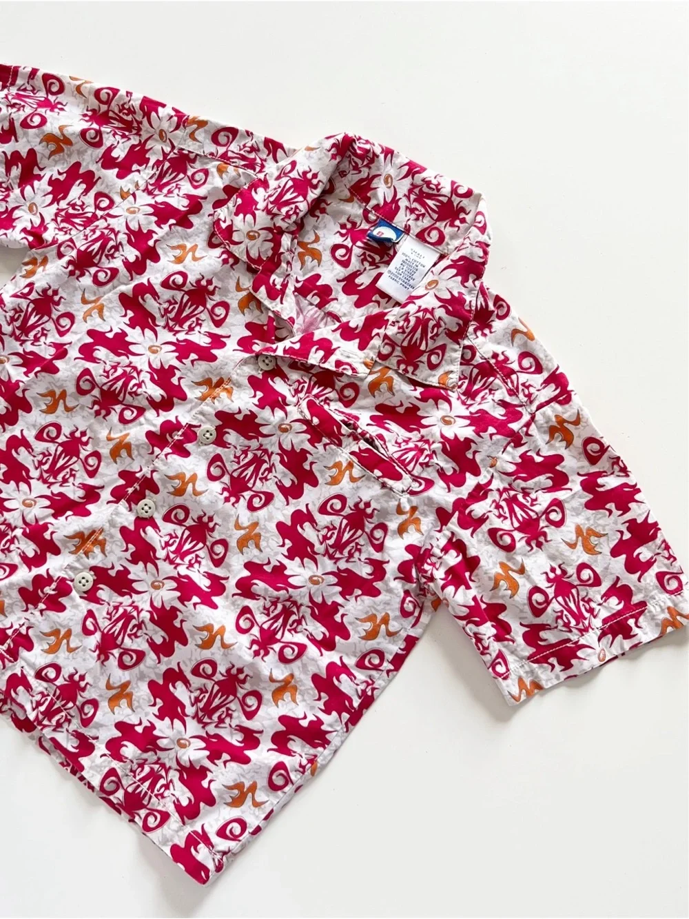 Vintage 2000 Gymboree Boys Abstract Hawaiian Beach Shirt | 3T